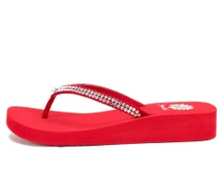 Women's Yellow Box Jello Flip-Flops