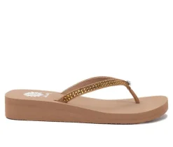 Women's Yellow Box Jello Flip-Flops