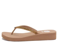 Women's Yellow Box Jello Flip-Flops