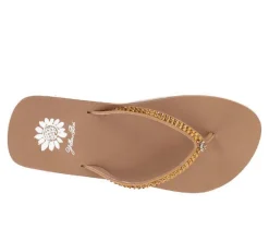 Women's Yellow Box Jello Flip-Flops