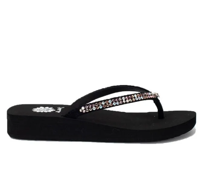 Women's Yellow Box Jello Flip-Flops