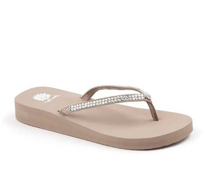 Women's Yellow Box Jello Flip-Flops