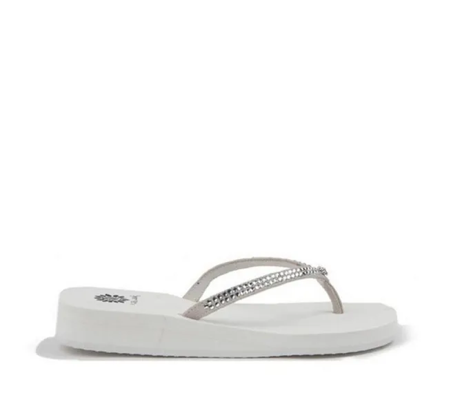 Women's Yellow Box Jello Flip-Flops