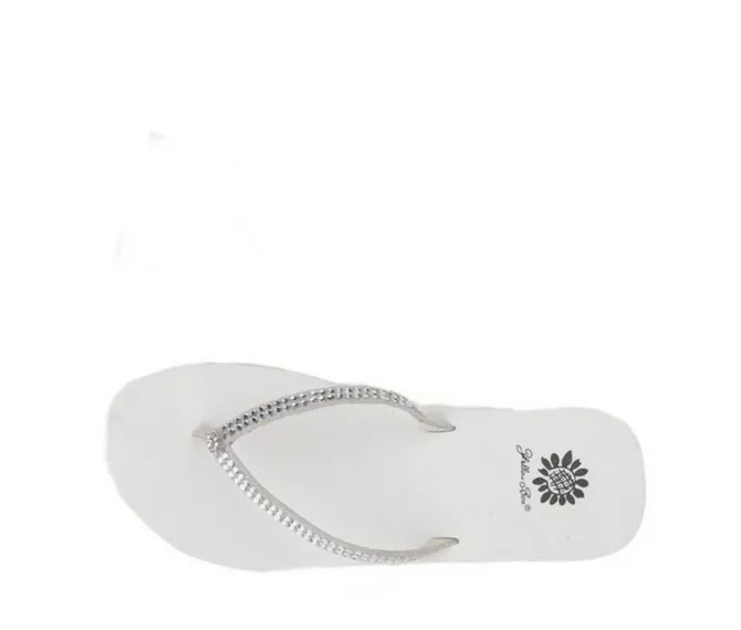 Women's Yellow Box Jello Flip-Flops