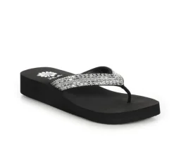 Women's Yellow Box Jovina Wedge Flip-Flops