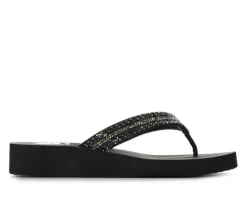 Women's Yellow Box Jovina Wedge Flip-Flops