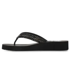 Women's Yellow Box Jovina Wedge Flip-Flops