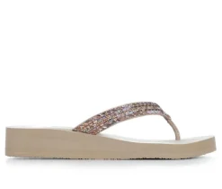 Women's Yellow Box Jovina Wedge Flip-Flops