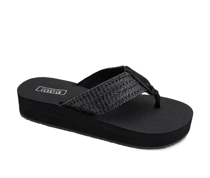 Women's Yellow Box Misha Flip-Flops