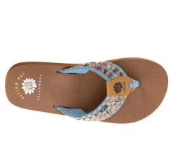 Women's Yellow Box Naddy Flip-Flops