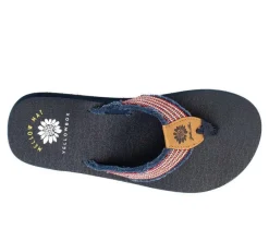Women's Yellow Box Nolan Flip-Flops