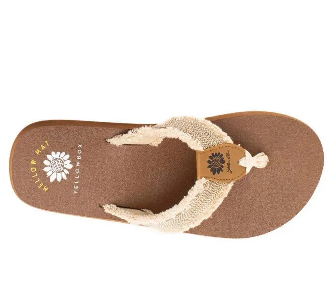 Women's Yellow Box Nolan Flip-Flops