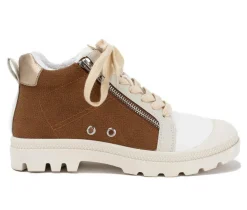 Women's Yellow Box Parrott High Top Fashion Sneakers