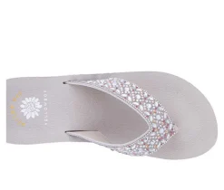 Women's Yellow Box Penza Wedge Flip-Flops