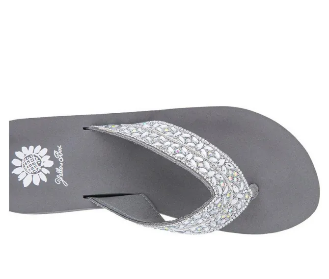 Women's Yellow Box Rhea Wedge Flip-Flops