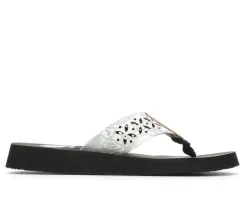 Women's Yellow Box Sharen Flip-Flops