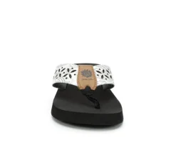 Women's Yellow Box Sharen Flip-Flops