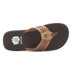 Women's Yellow Box Sharen Flip-Flops