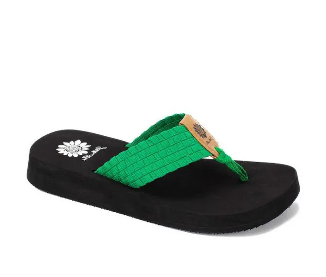 Women's Yellow Box Soleil Flip-Flops