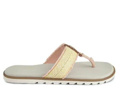 Women's Yellow Box Stencil Sandals