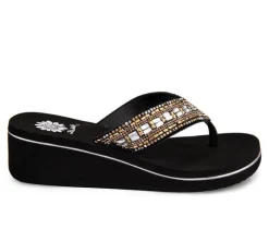 Women's Yellow Box Sunvale Wedge Flip-Flops