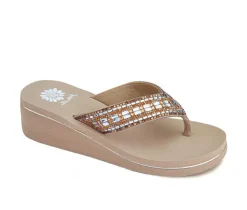 Women's Yellow Box Sunvale Wedge Flip-Flops