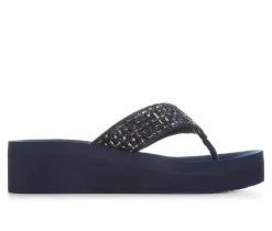 Women's Yellow Box Tari Wedge Flip-Flops