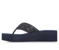 Women's Yellow Box Tari Wedge Flip-Flops