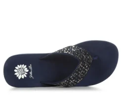 Women's Yellow Box Tari Wedge Flip-Flops