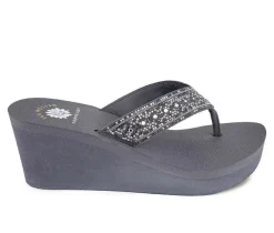 Women's Yellow Box Waneta Wedge Flip-Flops