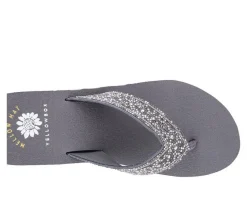 Women's Yellow Box Waneta Wedge Flip-Flops