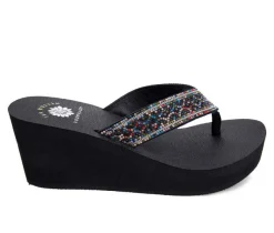 Women's Yellow Box Waneta Wedge Flip-Flops
