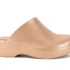 Women's Yellow Box Zippy Platform Clogs